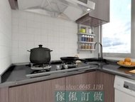 石英石廚房檯面英式簡歐