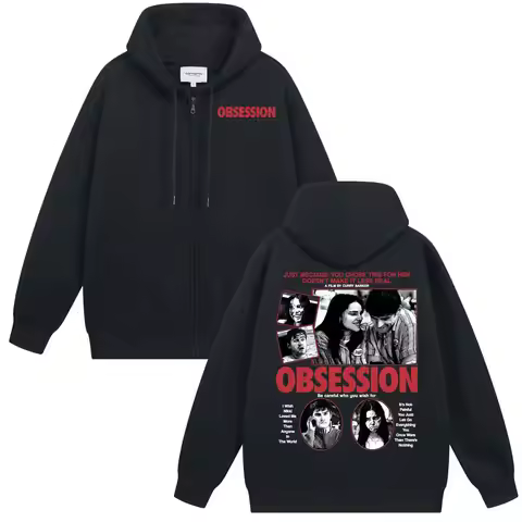Obsession 2026 Horror Movie Jacket Sweatshirt Coats One Wish Willow Zipper Hoodies Men Women Fashion