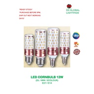 *READY STOCK* E27/E14 LED CORN BULB 12W DAYLIGHT/WARMWHITE/3 COLOUR SAVE ENERGY