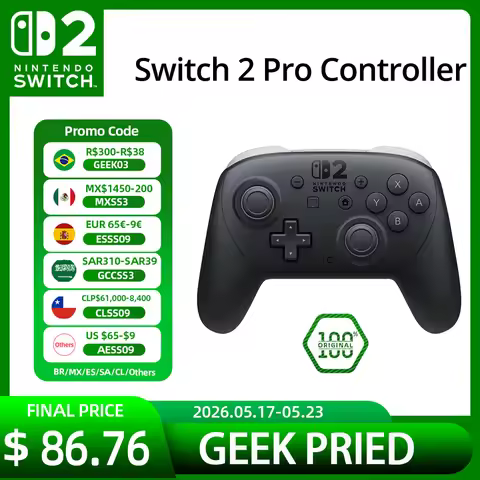 New Nintendo Switch 2 Pro Controller with One Click Wake-Up NFC Original Sale Game Controller for Ni