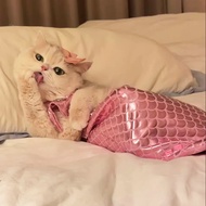 Halloween Cat Clothes Mermaid Funny Costume Pet Puppy Funny Cosplay Costume