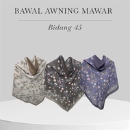 Tudung bawal awning scuba bidang 45 tudung bawal instant