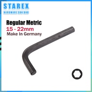 Allen Allan Key Hex Key 15mm ~22mm (Germany)