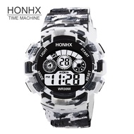 HOHNX Sport Digital Watches Relo Water Proof Original Watch For Men Automatic Stopwatch Large Screen Luminous Fashion Camouflage Color  Electronic Wristwatch On Sale