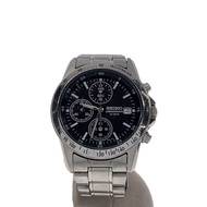 SEIKO mens watches Wrist Watch analogues stainless BLK 7T92-0DW0 Direct from Japan Secondhand