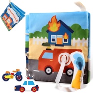 Richgv Baby Books Toys 6-12 Months, Sensory Activity Book Learning Toys Soft Cloth Baby Books Touch 