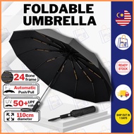 Extra Large Umbrella Big Size Golf Umbrella XL Auto Open Payung Besar Payung Kereta Payung Lipat