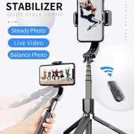 Bluetooth   Gimbal Stabilizer Automatic Balance Selfie Stick Tripod with Remote Smartone Gopro Camera go pro
