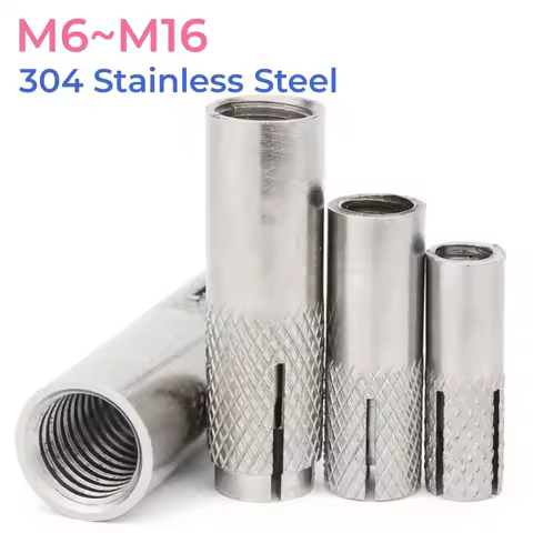 304 Stainless Steel Internal Expansion Pipe Tube Plugs M6 M8 M10 M12 M16 Drop-in Burst Blasting Anch