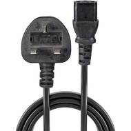 Lindy  UK Mains 3 Pin Plug to IEC C13 Power Cable