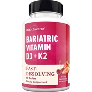 BioSchwartz Weight Loss D3 K2 Soluble Tablets-90 Tablets Cherry Strawberry Tablets-Support Bone Stre