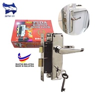 (ORIGINAL) FUDA MORTICE DOOR LOCK FUDA 202 / MORTICE GRILL DOOR 2 LEVER / KUNCI PINTI GRILL BESI