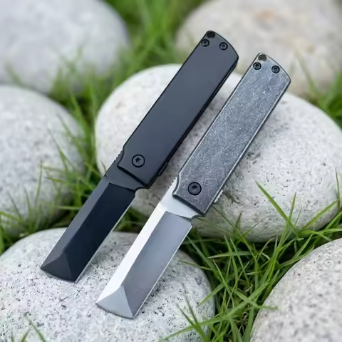 5915 Outdoor Folding Knife 8Cr13MoV Steel Blade 420 Stainless Steel Handle Compact EDC Tool Camping 