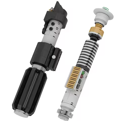 LEQUMOC Star Movie Figures General Robot Grievous Vader Lightsaber Hilt Model Combat Building Blocks