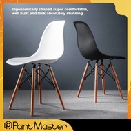 Classic Curvy Eames Chair with PP Material & Solid Wood Leg IKEA dining chair