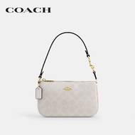 COACH กระเป๋าคล้องมือผู้หญิงรุ่น Nolita 19 In Signature Canvas CW426 IMXU5 สีขาว