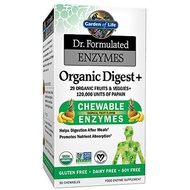 [USA]_Garden of Life Organic Chewable Enzyme Supplement - Dr. Formulated Enzymes Organic Digest+, 90