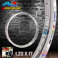 ล้อ COM ADVENTURE RIM 1.40 X 17 ขอบเรียบ จำนวน 1 วง ล้อคอมดาว COM* ของแท้ 100% วงล้ออลูมีเนียม ล้อมอ