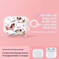 YOUSIDUN | Ốp lưng bảo vệ AirPods Pro 2 phiên bản giảm tiếng ồn dễ thương sáng tạo hình chó salami h