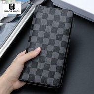 ﹍✖✓Dompet lelaki MK beg tangan fesyen baharu beg tangan kulit tulen lelaki berzip beg cengkam panjan