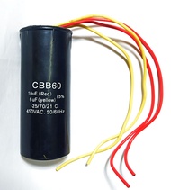 คาปาซิเตอร์เครื่องซักผ้า c 10uf+6uf/450v 4สาย คาปาซิเตอร์ คาปา เครื่องซักผ้าฝาบนถังคู่