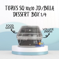 SQ 10X10 JD/BELLA DESSERT BOX 1/4