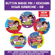 BUTTON BADGE SAFETY PIN - DOWN SYNDROME (BOY)