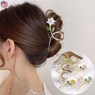 Gentle White Gardenia Hair Clip Hair Clips Hair Pin for Women Girls Hair Extension Clamp Hair Access