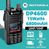 K Headset HT Motorola DP4600 two way radio dua arah Walkie talkie Daya Tinggi 15W jarak jauh 20KM Ra