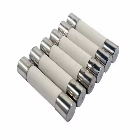 100PCS Ceramic fuse tube 0.5A/1A/30A/2A/3A/4A/5A/6A/8A/10A/12A 15A 20A 250V 5*20MM The fuse tube