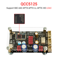 999DIY ZK QCC5125 Bluetooth 5.1 รับสัญญาณบลูทูธ LDAC APTX เสียงดีมาก ชิพถอดรหัสคุณภาพสูง ES9018K2M E