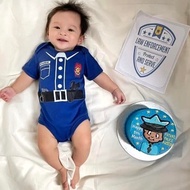 ✾❍☇Police Costume Onesie New Born Baby Clothes