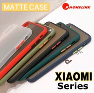 ✅ ส่งไว ✅ เคสกันกระแทก ปุ่มสีผิวด้าน ทุกรุ่น Case Xiaomi Redmi Note 8 / Redmi Note 8pro / Redmi Note 7 / Mi 8 / Mi 8A เคสเรดมี่ เคสใส เคสขอบสี ขอบนิ่มหลังแข็ง