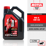 MOTUL MS-A 5W40 BY MOTUL 4L 100% Synthetic MUGEN Design for Honda Performance SP Engine Oil