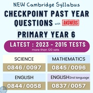 PY3 New Syllabus 2023 MAY⚡ Checkpoint Primary Checkpoint Past Year Papers + Answer English Math Scie