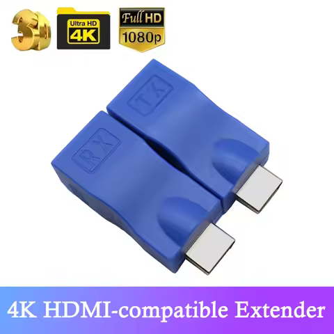 4K HD HDMI-compatible Extender RJ45 LAN Network Extension Transmitter Receiver TX RX Cat5e CAT6 Ethe