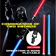 Star Wars Lightsaber Props Laser Sword Kids Toys Sword LED Light & Sound Connectable Mainan Budak Pe