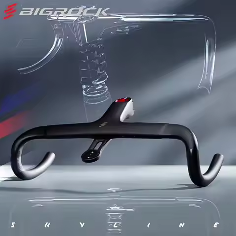 BIGROCK carbon fiber road handlebar gravel handlebar full internal routing handlebar 360/380/400/420