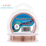 1roll Round Craft Copper Wire Raw(Unplated) 0.6mm 22 Gauge