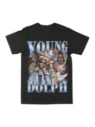 Men'S And Women'S T-Shirts with Retro Hip Hop Rapper Style, Short Sleeve Y2K Tops for Summer Fashion