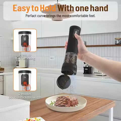 Popular household grinder kitchen utensils electric grinder rechargeable pepper mill electric grinde