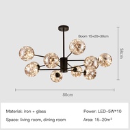 โคมระย้า LED สไตล์นอร์ดิกไฟเพดานทันสมัยสำหรับห้องรับแขกห้องนอนโคมไฟเพดานห้องครัวห้องรับประทานอาหารที