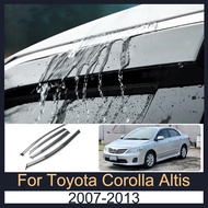 Door Visor For Toyota Corolla Altis 2007-2013 2008 2009 2010 2011 2012 Rain Visor Rain Guards Window