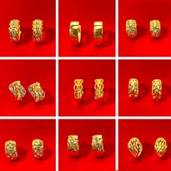 Subang Emas 916 gold earring Emas 916 anting 916  Earring 耳環 earrings for women  barang kemas 916 earrings Subang Bulat