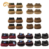 Curly Hair Bundles Indian Human Hair Weave Bundles 4Pcs/Lot Short Hair Products Wavy Bundles Human H