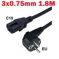 Cable power ac cord C15 Coak 10A-250V 1.8M