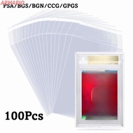 ARMARIO 100 Sheets PSA BGS Card Brick Film, Strong Transparent PSA BGS Slab Sleeve,  Durable Waterpr