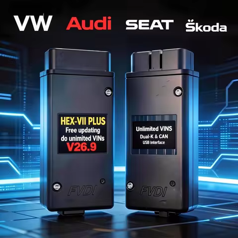2025 HEX VII PLUS Unlimits VINs Online VAG HEX V2 Plus Hardware Usb Interface For VAG COM Diagnostic