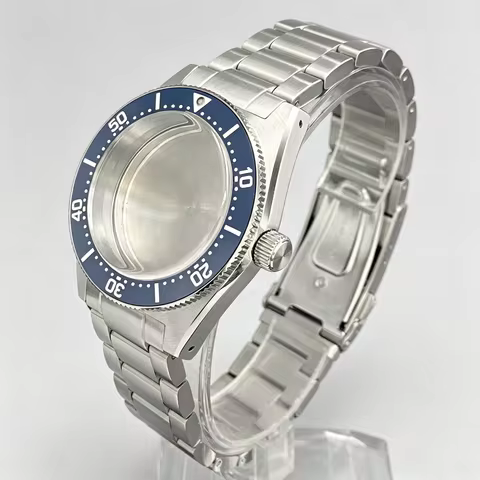 62MAS 40mm Case Black/yellow/blue Ceramic Bezel Stainless Steel For Seiko Mod SPB143J1/253J1 Fits NH