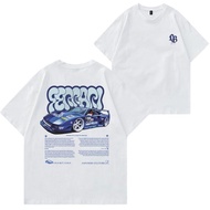i F40 Blue Liberty Walk T-shirt Car Enthusiast Shirt Car Clothing Classic Car Shirt Cotton Menswear